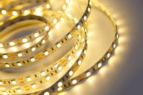 Aufgerollte LED-Lichtleiste