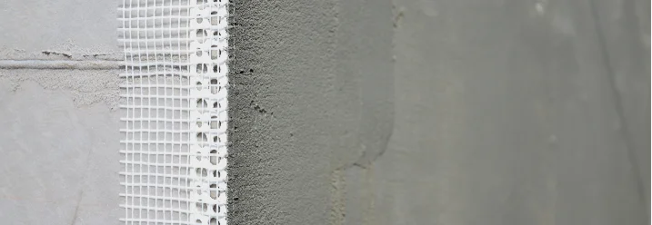 Armierungsgewebe an Hauswand
