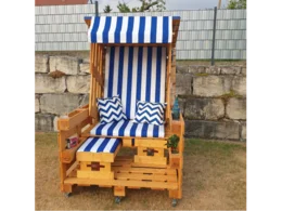 Strandkorb aus Palettenholz