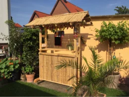Bambusbar im Garten