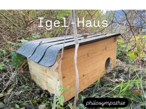 Igelhaus aus Holz