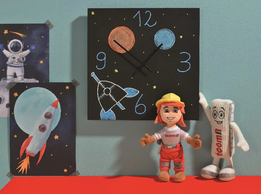 Kinderzimmer Deko mit Weltraum Thema