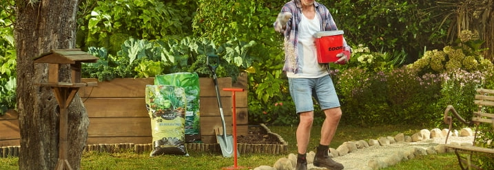 Jochen im Garten