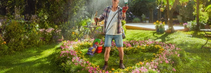 Jochen im Garten