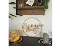 Holzdeko mit Schriftzug Lieblingsort