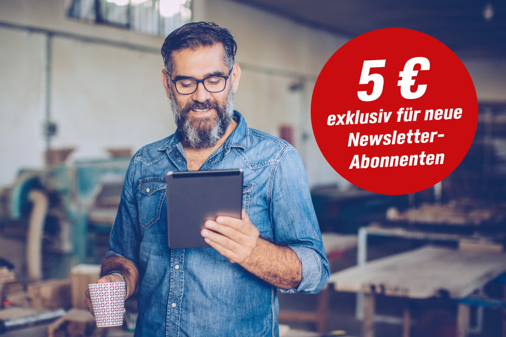 5 € exklusiv für neue Newsletter Abonnenten